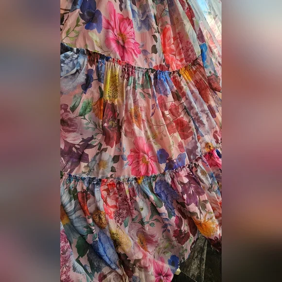 Floral Multicolor Maxi Dress - Picture 4 of 6